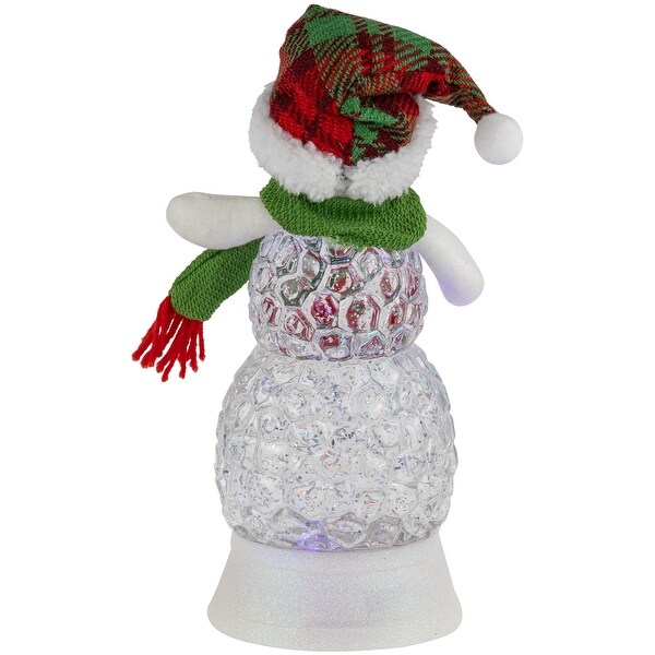 LED Lighted Acrylic Snowman Christmas Snow Globe