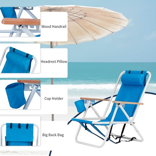 Portable High Strength Beach Chair (2 Pack)