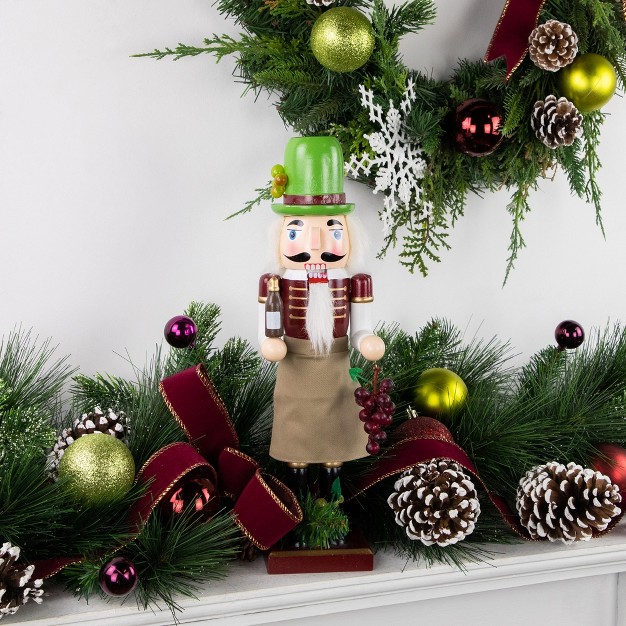 Green And Red Wine With Grapes Christmas Nutcracker