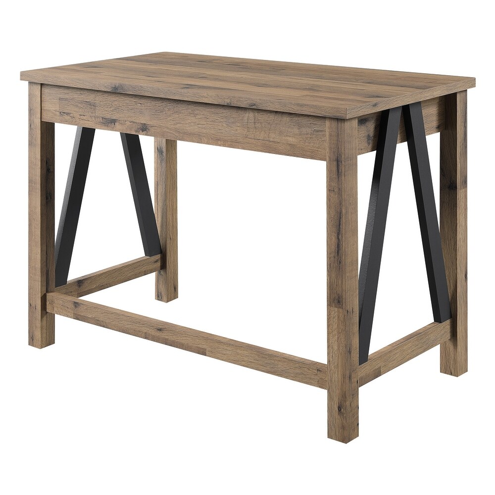 Quinton Writing Desk with Drawer in Salvage Oak