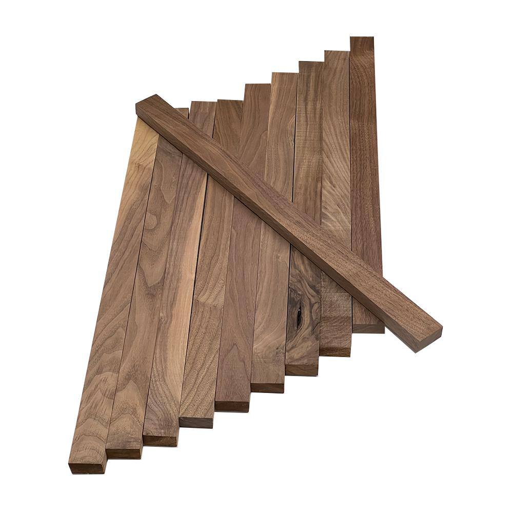 Swaner Hardwood 1 in. x 2 in. x 2 ft. Walnut S4S Board (10-Pack) OL04011624WA