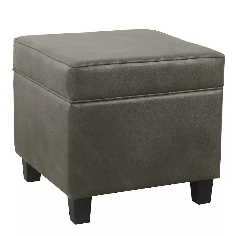 HomePop Cole Classics Square Storage Ottoman