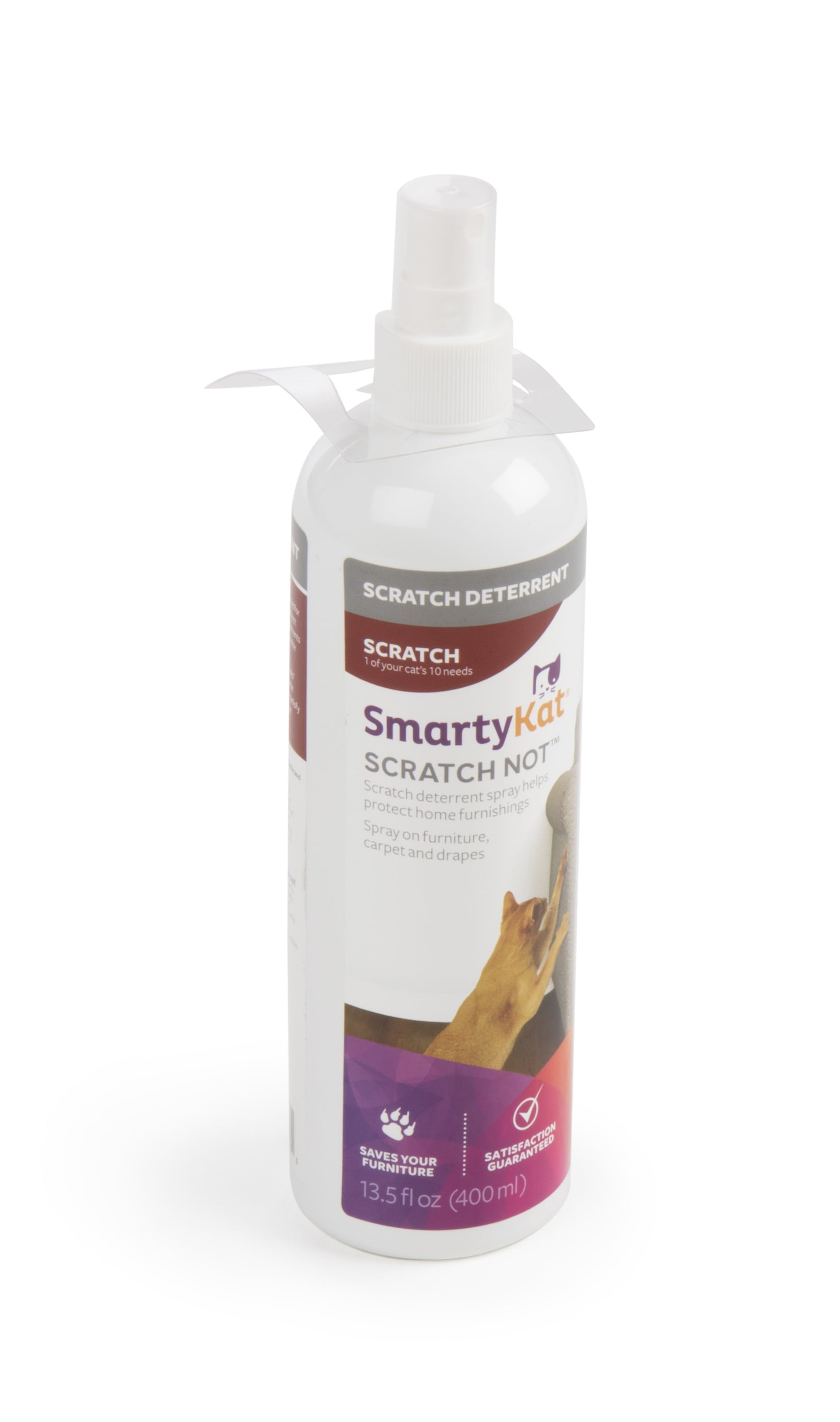 SmartyKat Scratch Not Cat Spray， Anti-Scratch Training and Scratch Deterrent Spray， 13.5 fl oz