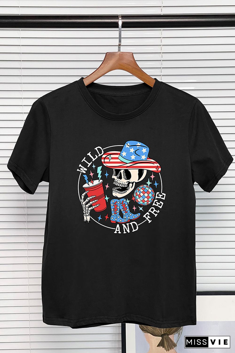 Wild and Free 4th of July Graphic Tee