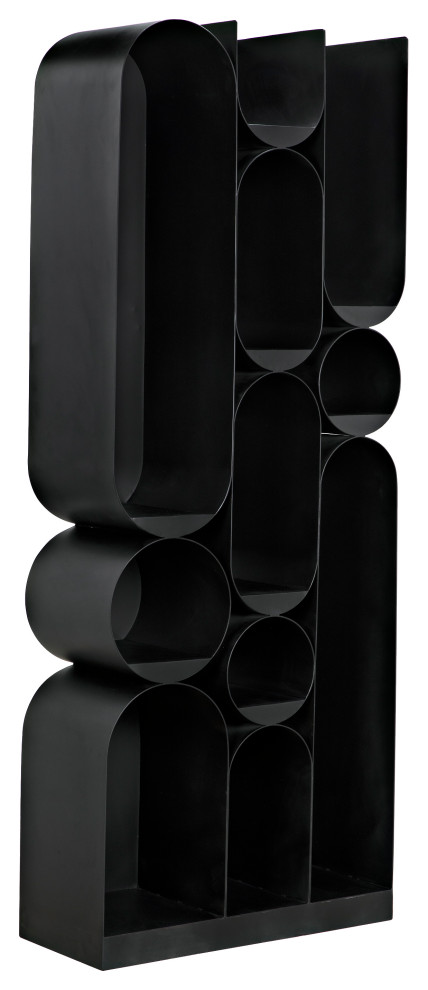 Noir Furniture Atomic Bookcase  Metal   Industrial   Bookcases   by Noir  Houzz