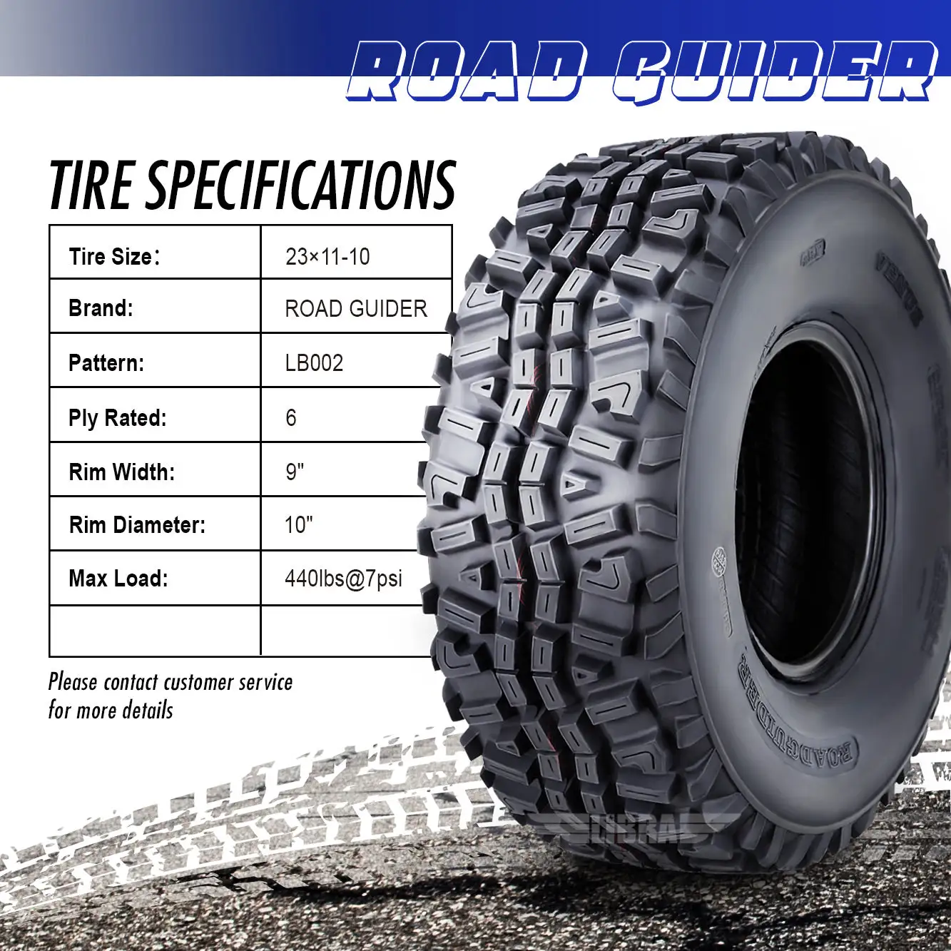 2 New ATV/UTV tires 23x11-10 23x11x10 6PR 10269.