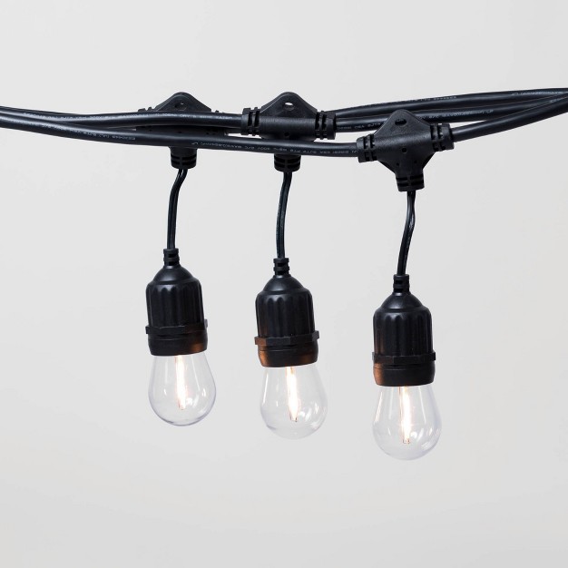 Aurio 48 x27 Suspended Style E26 Patio Light Set With Black Wire