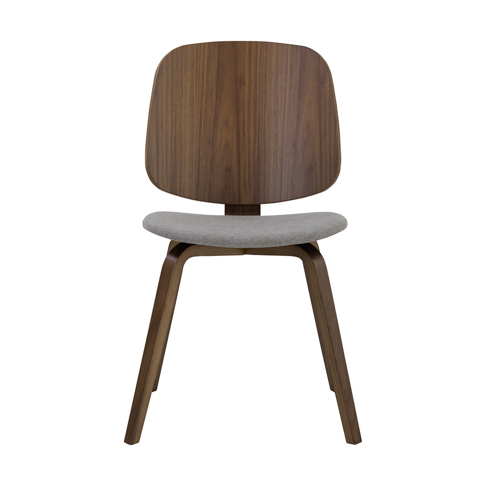 AVARIE Dining Chair -  Grey & Walnut