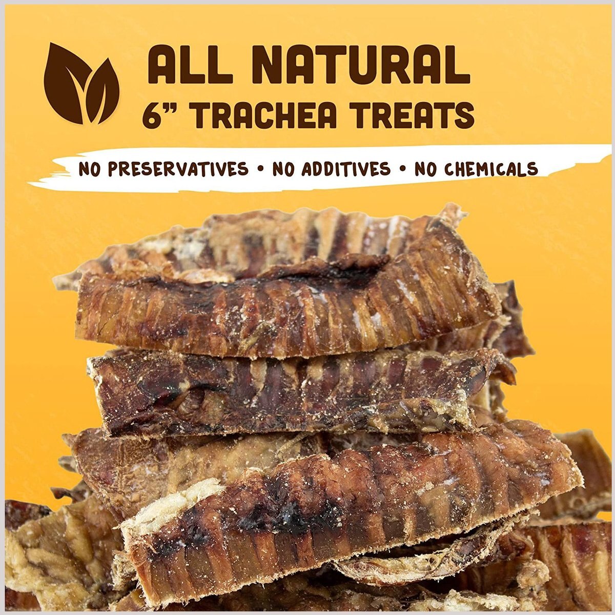 Downtown Pet Supply USA Beef Trachea Strips 6-in Dog Treats