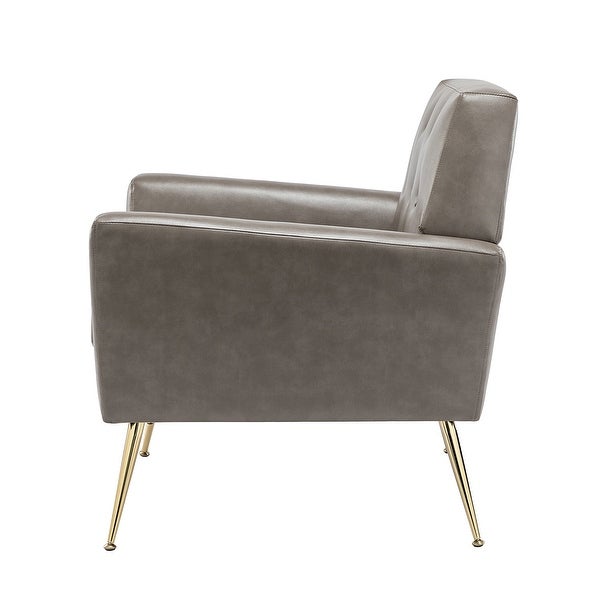 Lilia Classic Upholstered Arm Chair with Button-Tufted Back by HULALA HOME