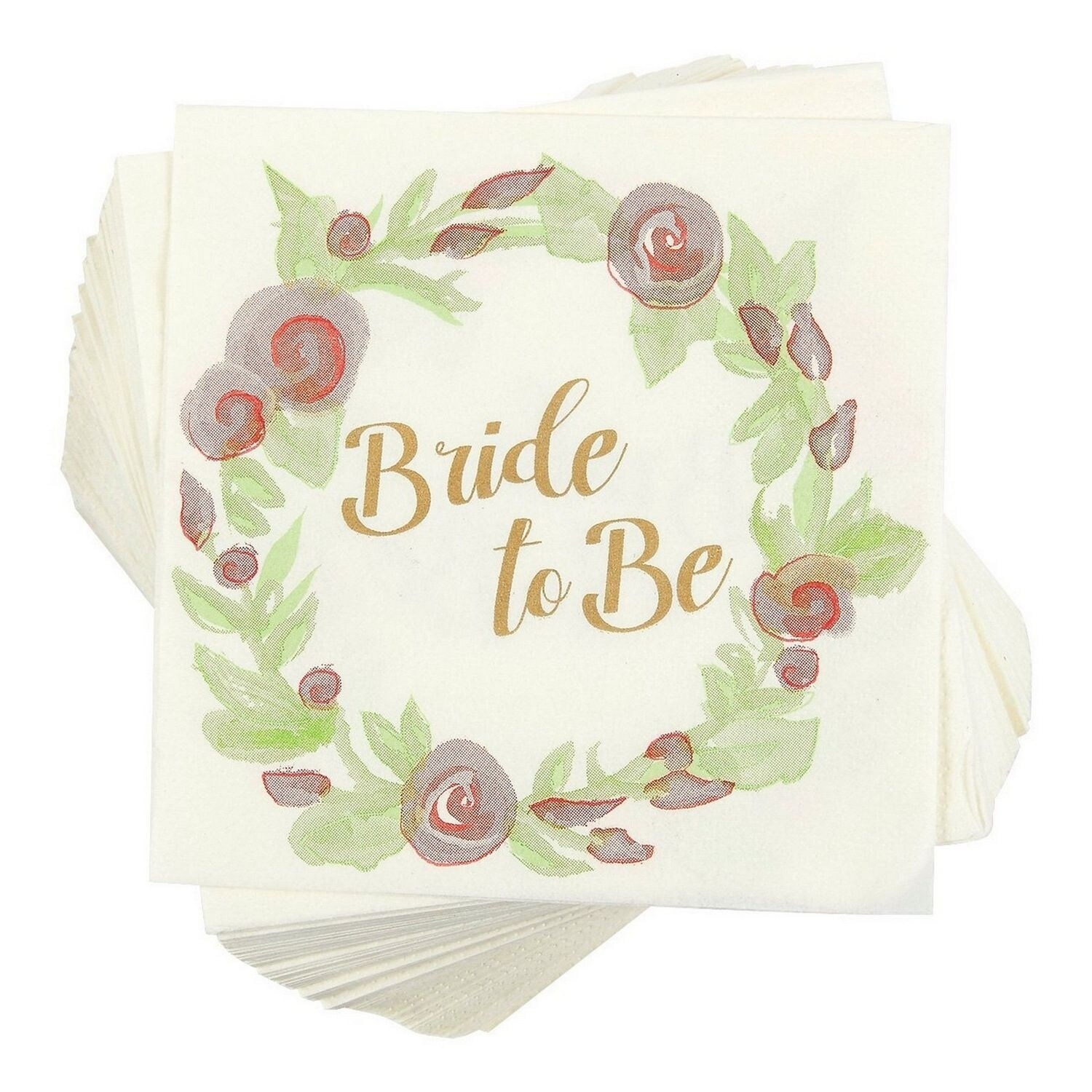 100 Bride to Be Cocktail Napkins Bridal Shower Bachelorette Party Supplies， 5