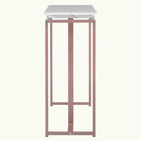 Console Table with Metal Frame