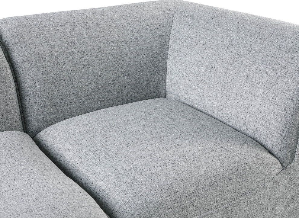 Miramar Linen Upholstered Modular Sectional   Transitional   Sectional Sofas   by Meridian Furniture  Houzz