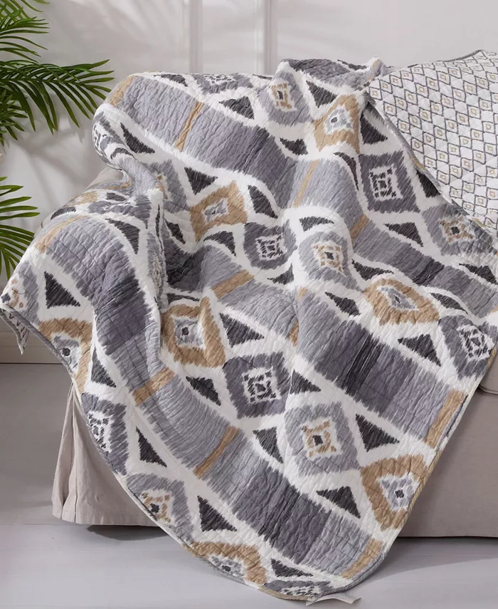 Levtex Santa Fe Reversible Quilted Throw， 50