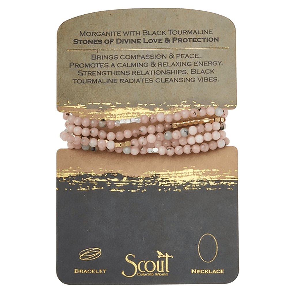 Scout Curated Wears  Stone Wrap Morganite/Black Tourmaline