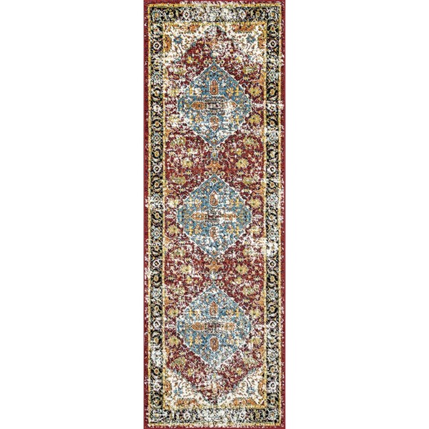 Nuloom Indoor outdoor Transitional Medallion Muriel Patio Area Rug