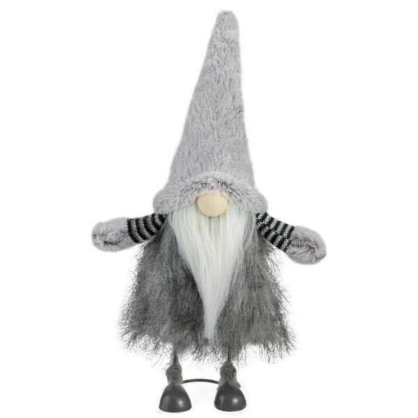 Bouncing Gnome with Shaggy Beard Christmas Figure