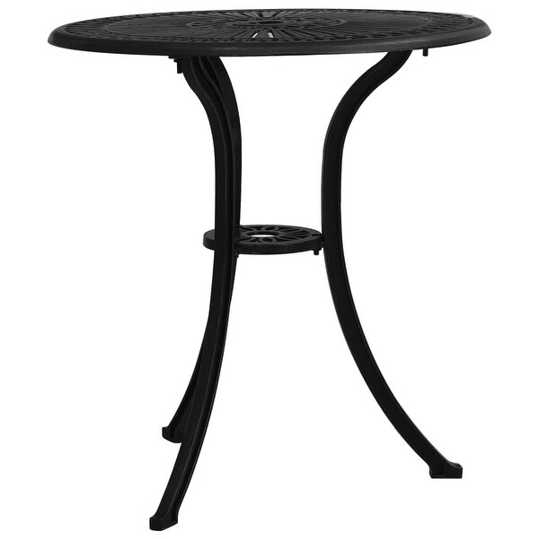 vidaXL Patio Table Black 24.4