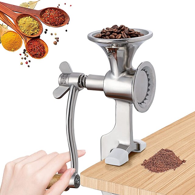 304 stainless steel manual coffee bean grinder hand grinder rice pepper seasoning grinder