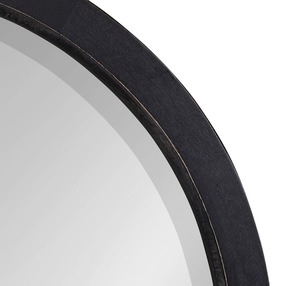 Kate and Laurel Hogan Round Framed Wall Mirror