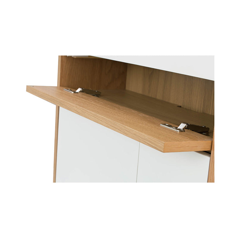 BARTON Study Desk 71cm - Natural & White