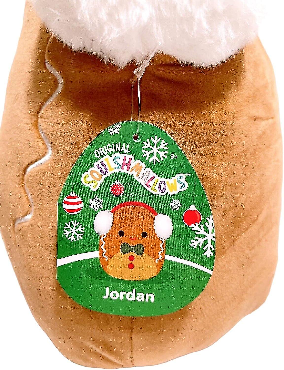 Squishmallows Kellytoy 2022 Christmas 12 Jordan Gingerbread Boy Holiday Xmas Plush Doll