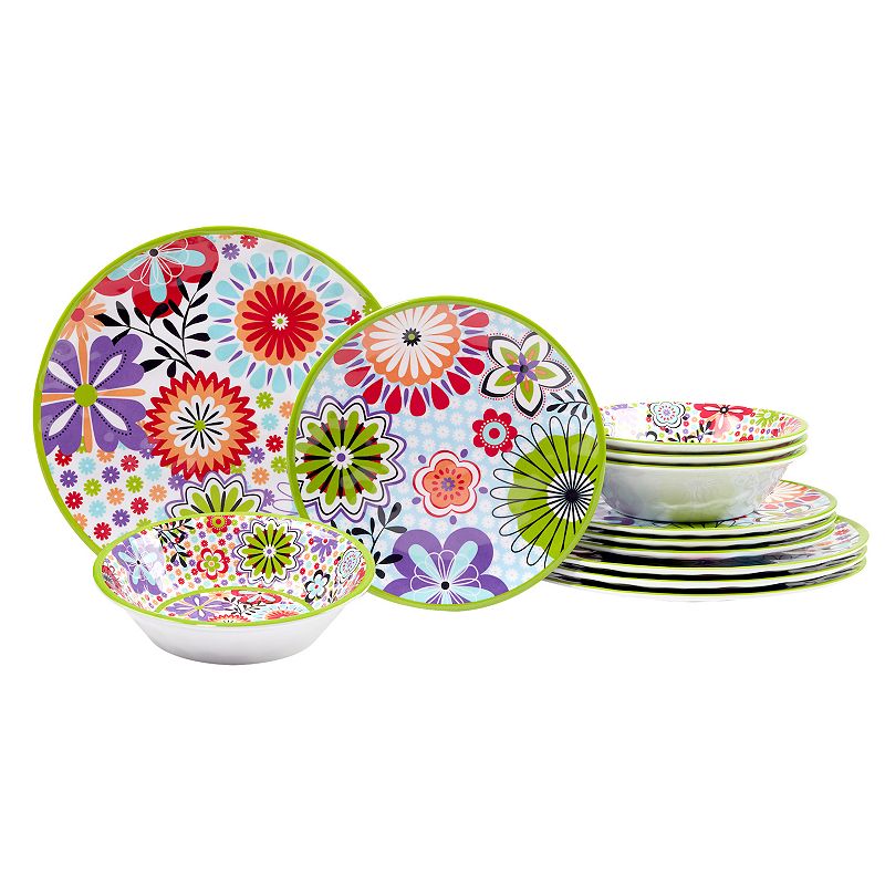 Certified International Carnaby 12-pc. Melamine Dinnerware Set