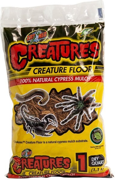 Zoo Med Creatures Floor Reptile Habitat Substrate， 1-qt bag