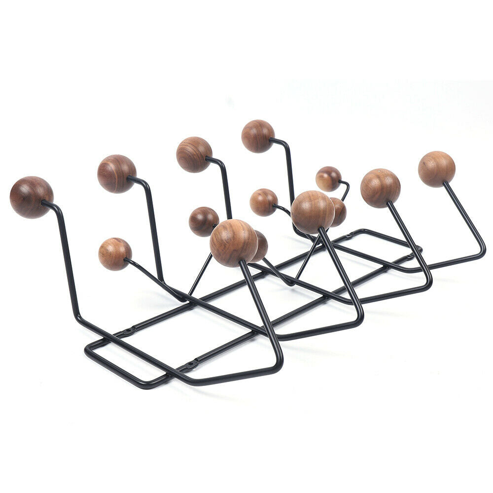 Wall Hanger Coat Rack Hang It All Candy Coat Rack Solid Walnut Wooden Balls Wood Wall Hanger Coat Rack Hang It All Candy Coat Rack Solid Walnut Wooden Balls HatandCoat Racks Wall-mounted Rack