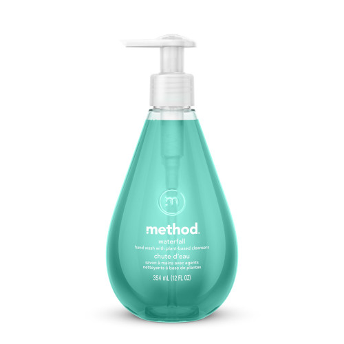 Method Gel Hand Wash， Waterfall， 12 oz Pump Bottle， 6/Carton (00379CT)