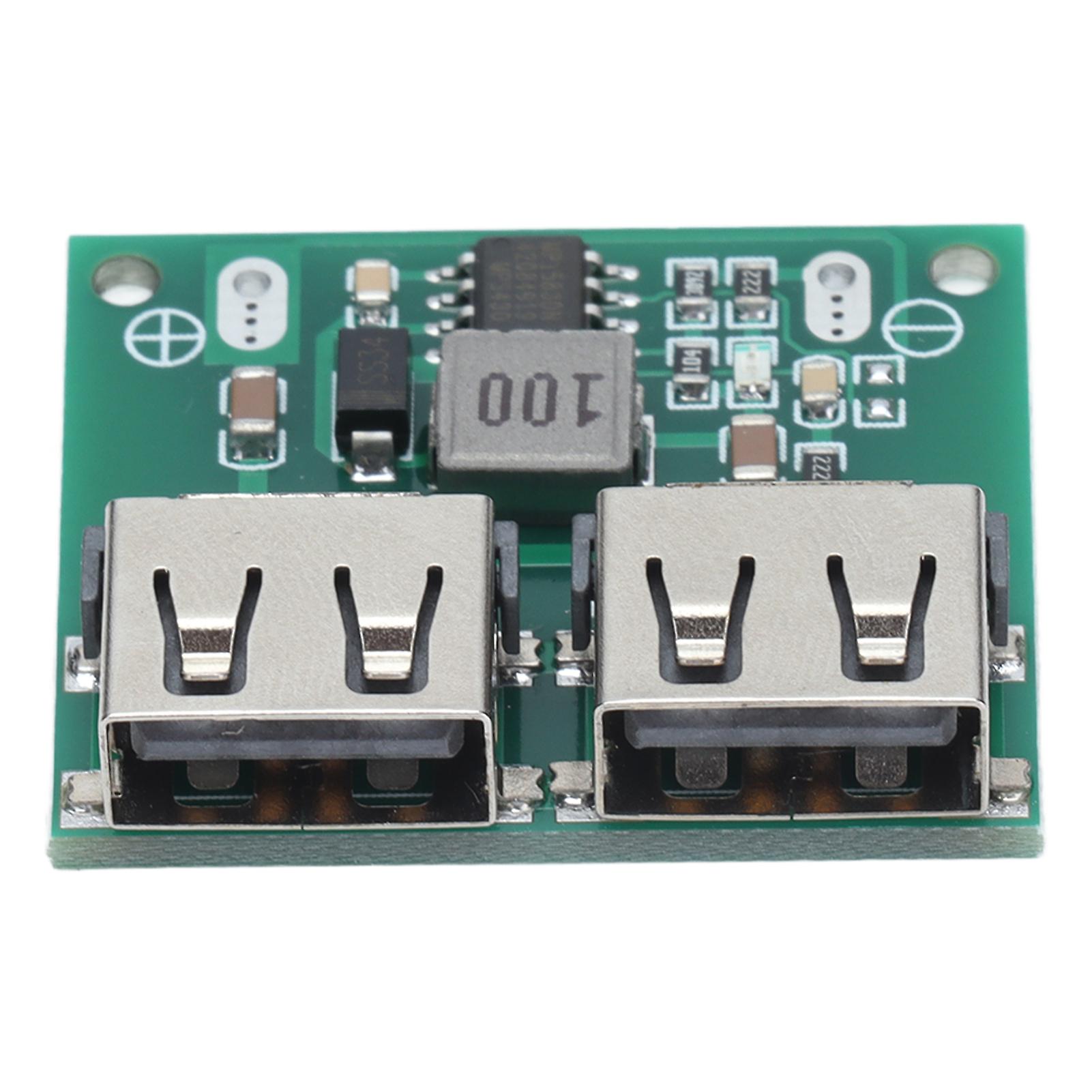 Buck Charger Dc To Dc Dual Usb Output 9v 12v 24v To 5.2v 3a Charging Regulator Module