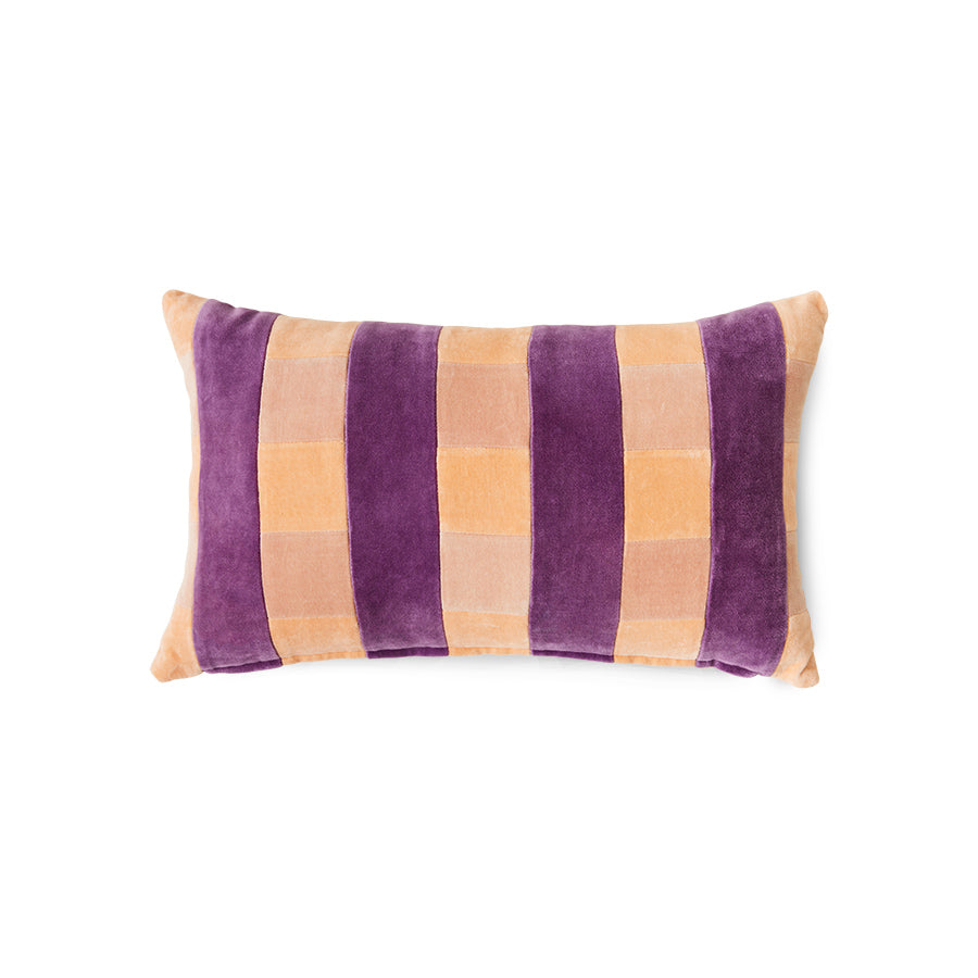 Striped velvet pillow Midsummer