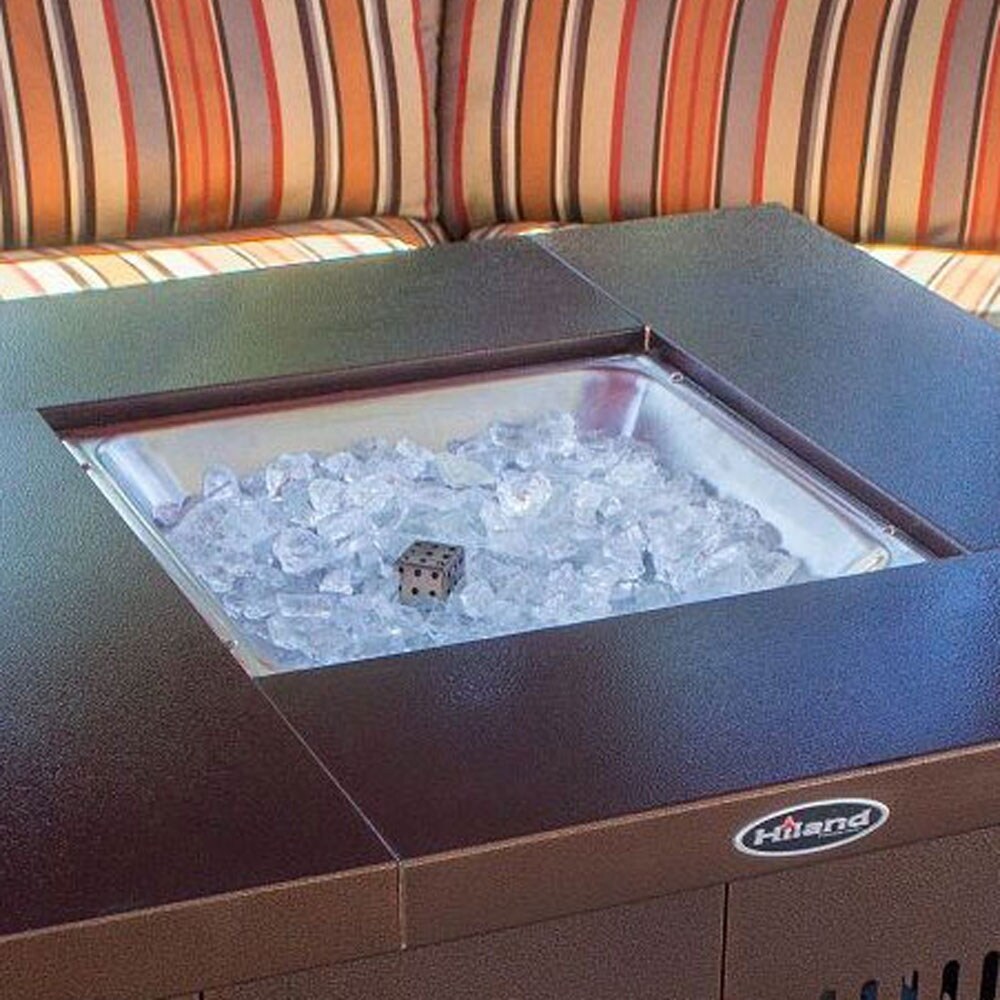 AZ Patio Heaters GS F PC Fire Pit 38 In 40 000 BTU Table w/ Glass Beads  Bronze