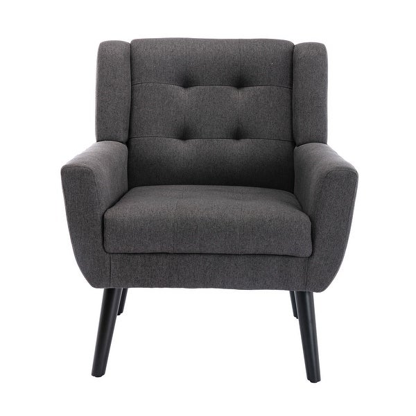 Modern Soft Linen Material Ergonomics Accent Chair Living Room Chair