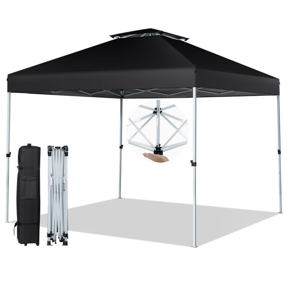 Costway 64257139 2 Tier 10 x 10 Feet Pop up Canopy...