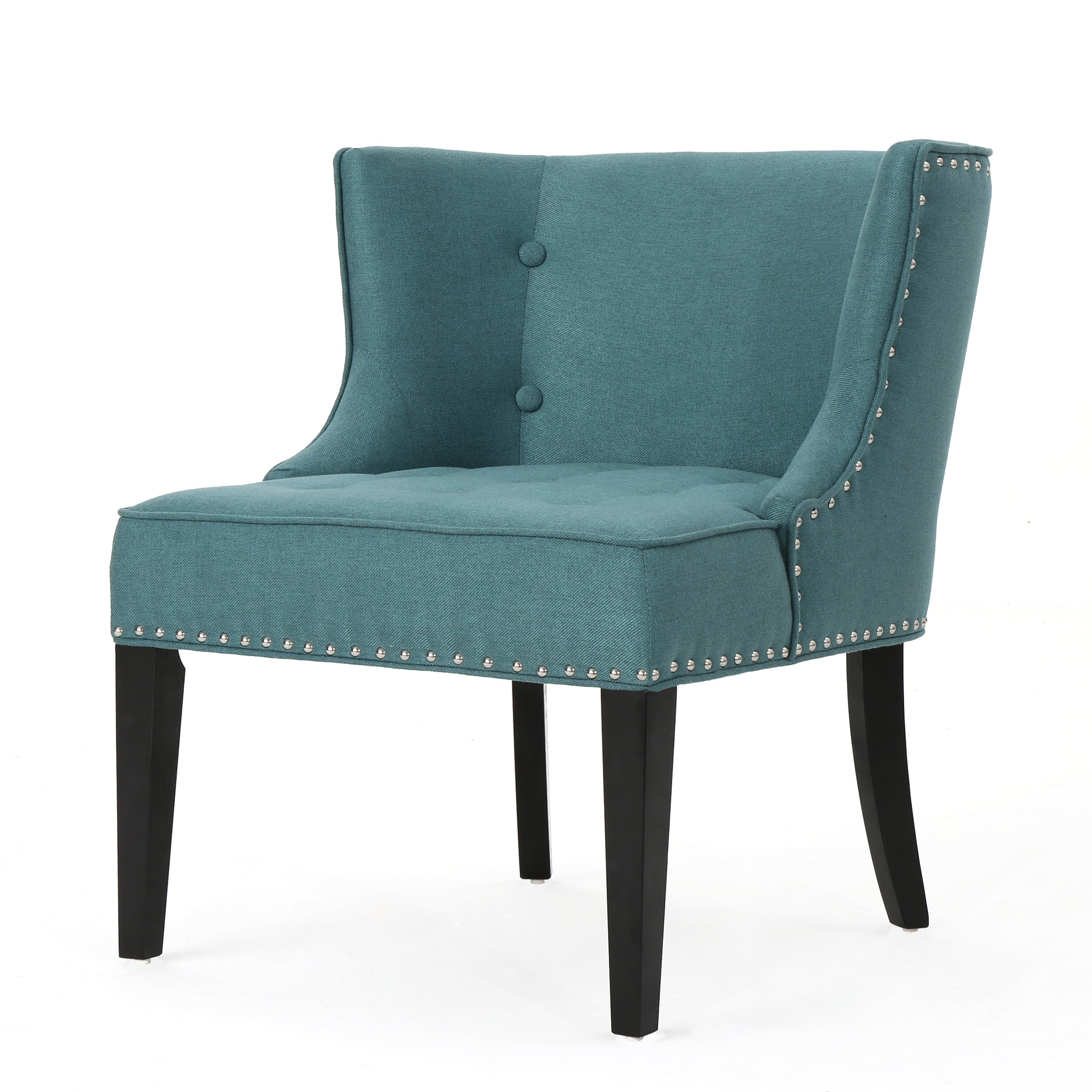 Adelina Contemporary Upholstered Accent Chair with Nailhead Trim