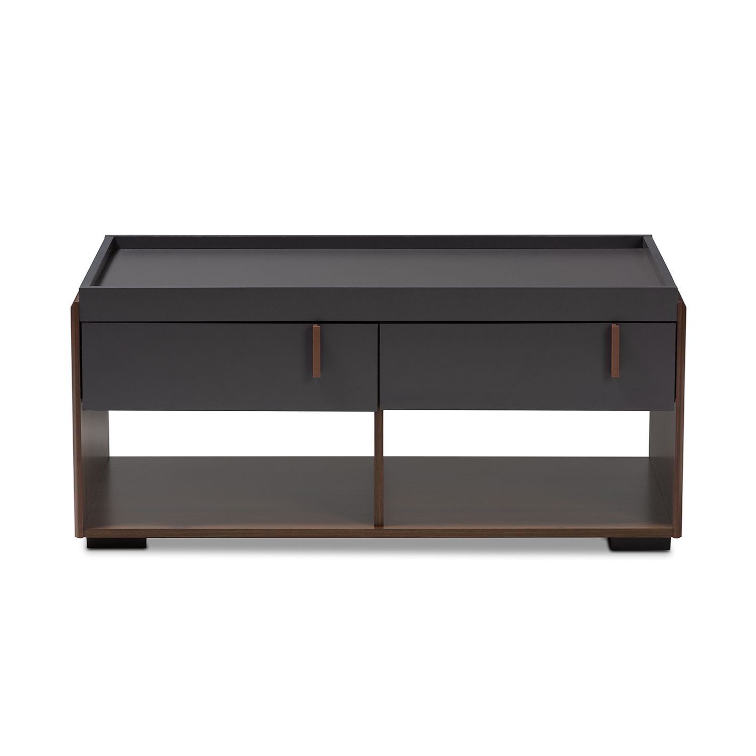 Baxton Studio Rikke Charcoal Coffee Table