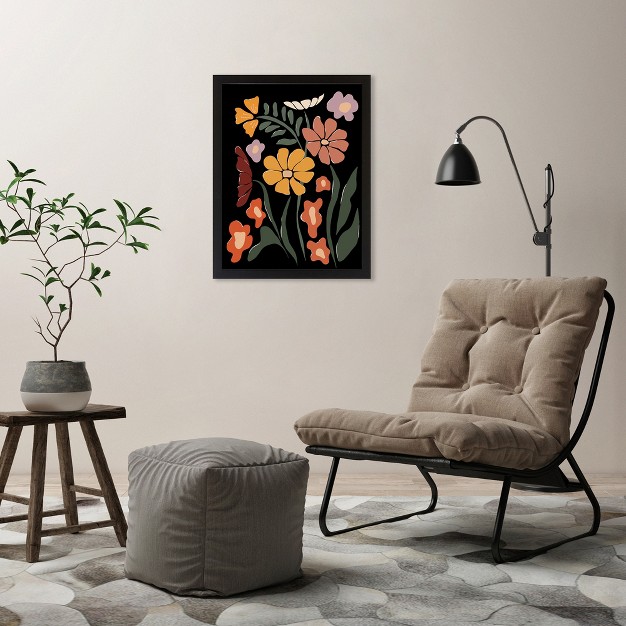 Americanflat Boho Botanical Wall Art Room Decor Tropical Floral Night By Miho Art Studio