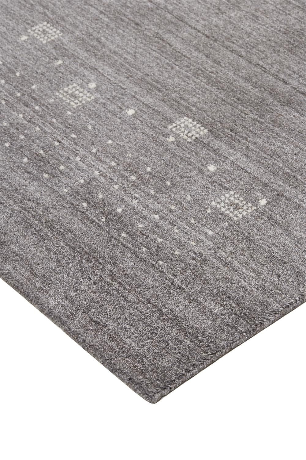 Yurie Hand Knotted Gray and Ivory Rug by BD Fine