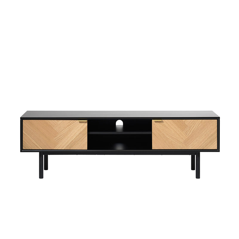 CALVI TV Entertainment Unit 1.6M - Natural & Black