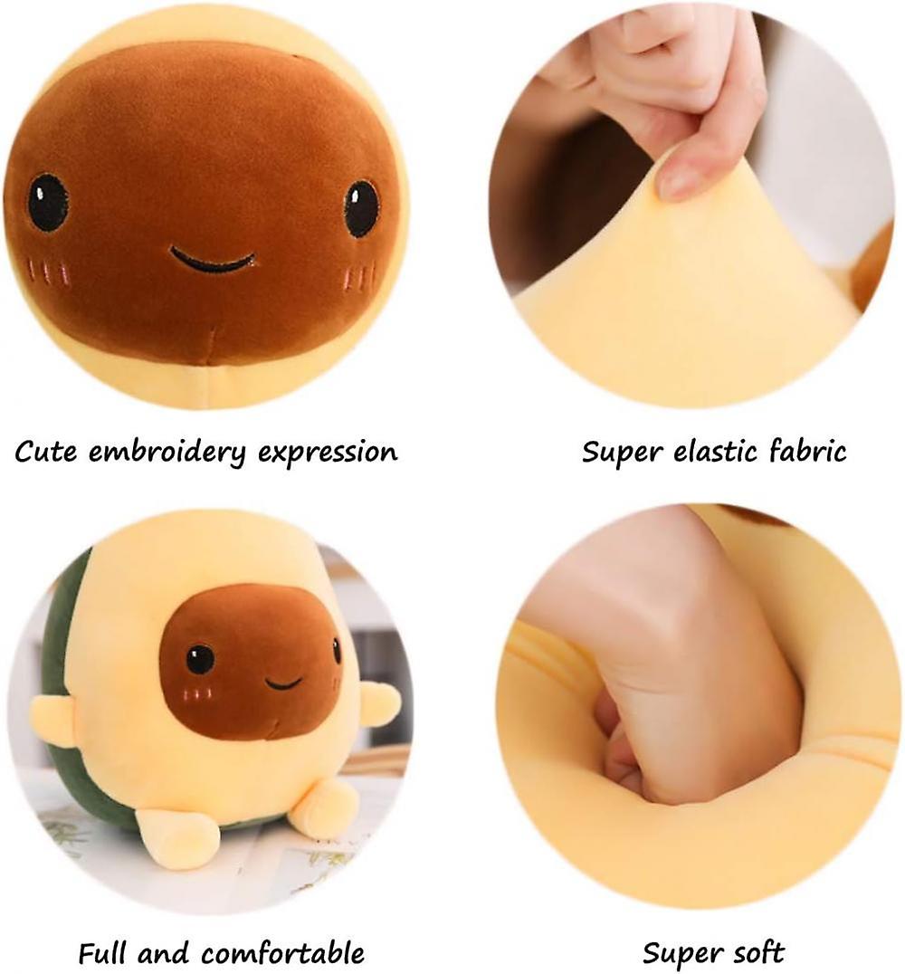 Avocado Plush Pillow， Cute Avocado Stuffed Toy Gifts Soft Food Pillow For Kids， 15.7 Inch