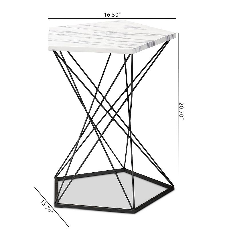 Baxton Studio Oberon End Table