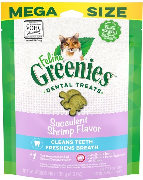 Greenies Feline Succulent Shrimp Flavor Adult Dental Cat Treats