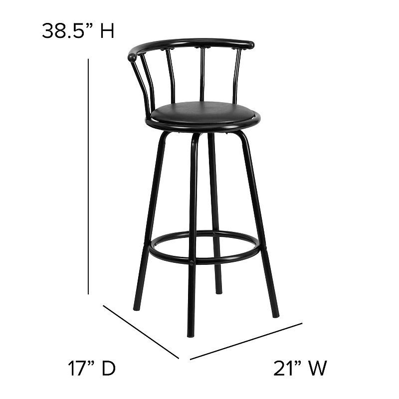 Flash Furniture Crown Back Bar Stool