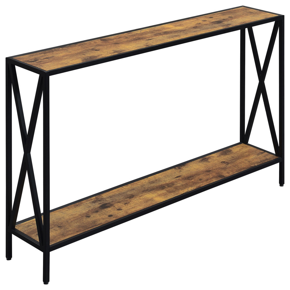 Tucson Console Table With Shelf   Industrial   Console Tables   by VirVentures  Houzz