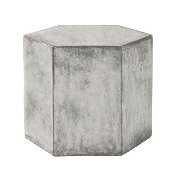 COSIEST MgO Outdoor Hexagonal End Table