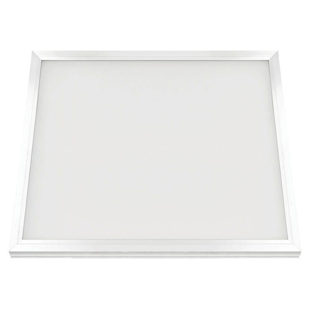 Commercial Electric 2ft. x 2ft. 48W 4250 Lumen White Integrated LED Edge-Lit Flat Panel T-Bar Grid Flush Mount Troffer Color Changing CCT FP2X24WYWHHDT