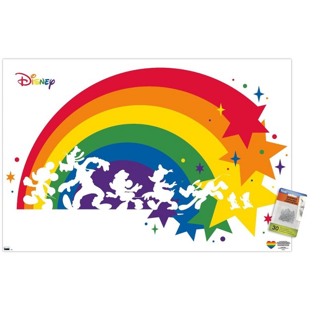 Trends International Disney Mickey Mouse amp Friends Rainbow Unframed Wall Poster Prints