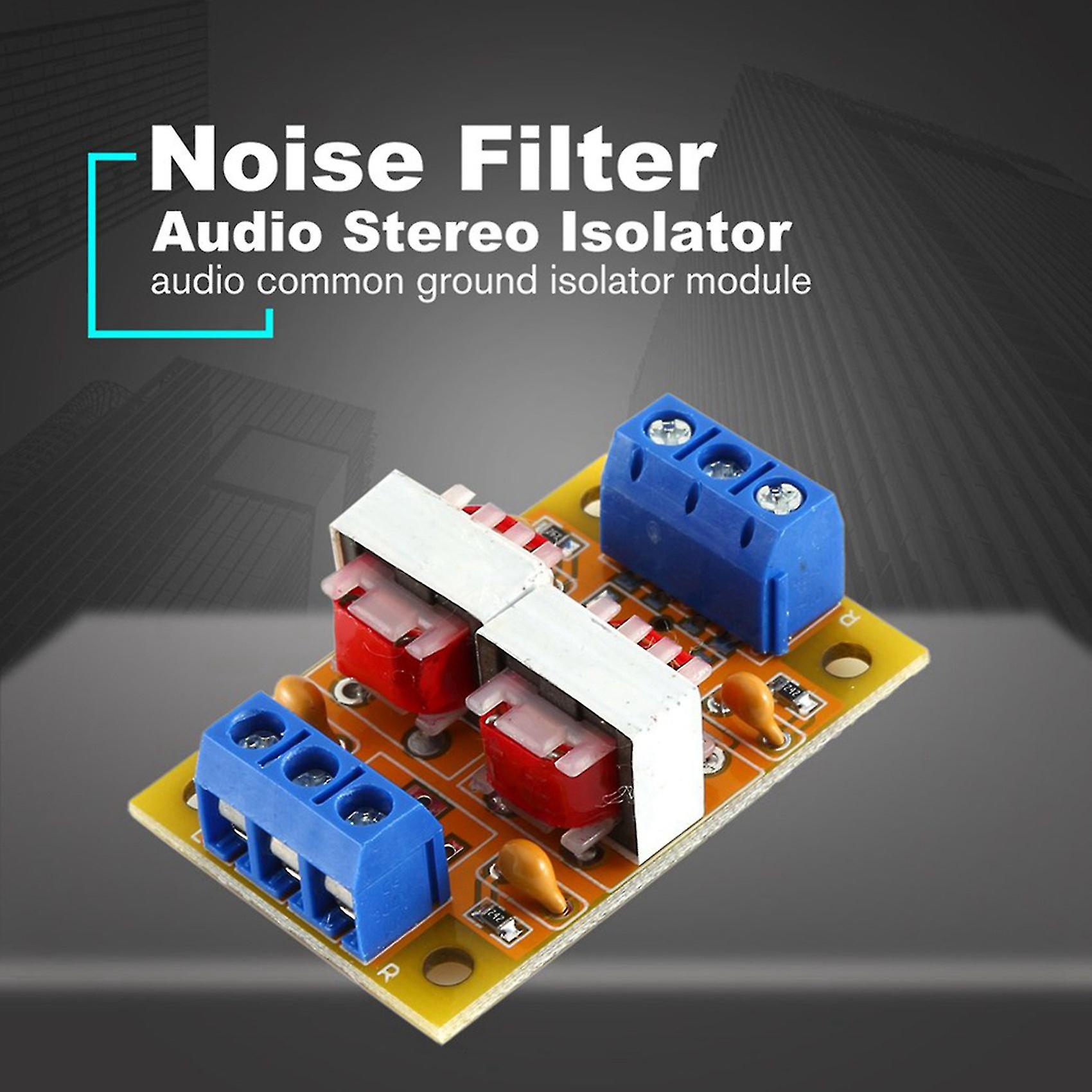 3x Audio Stereo Isolator Eliminate Current Sound Interference Filter Eliminator Ground Loop Suppres