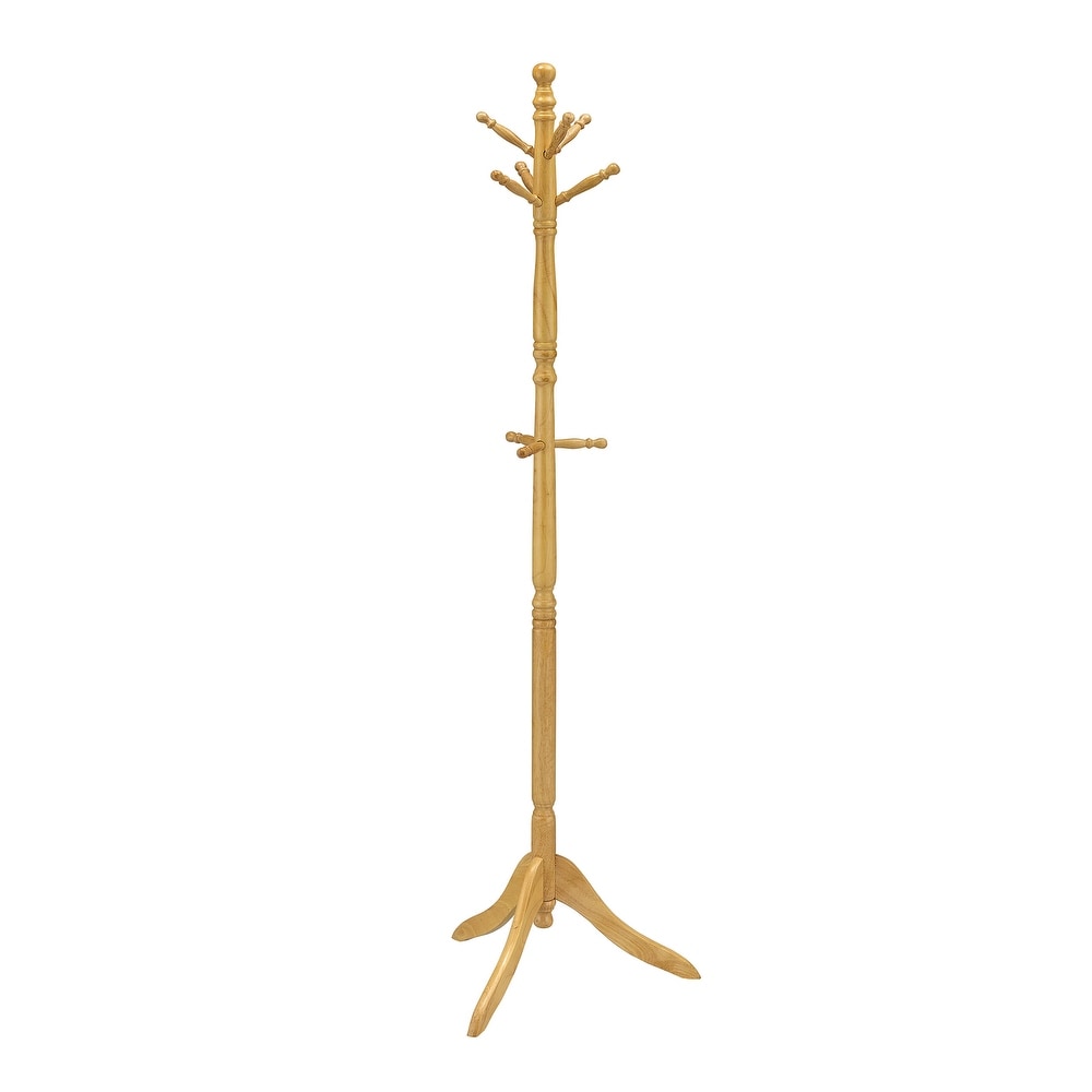 71.5 In. Wood Swivel Coat Rack